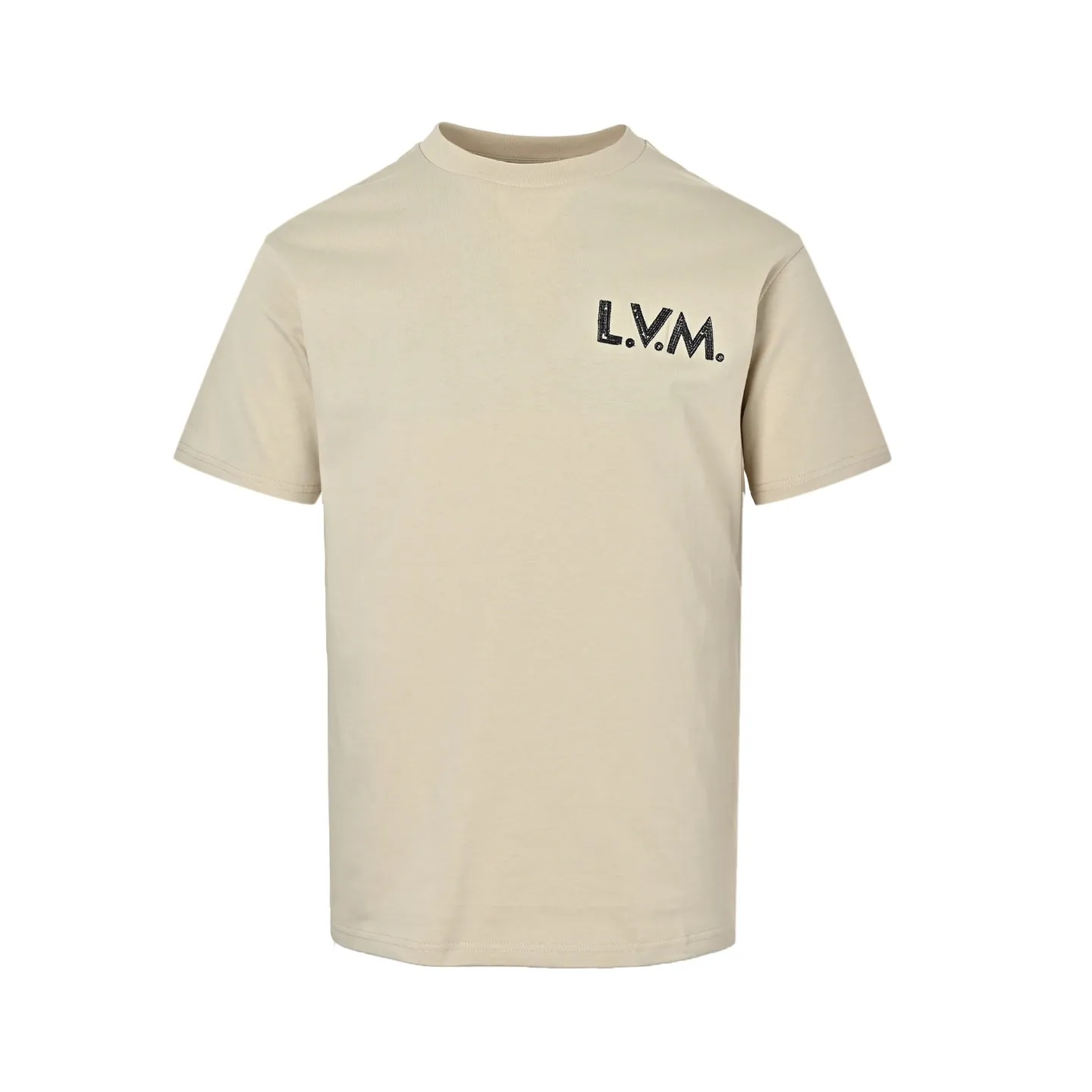 Louis Vuitton/Louis Vuitton 26ss embroidered logo letter short sleeves